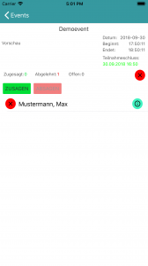iPhone - Eventdetails